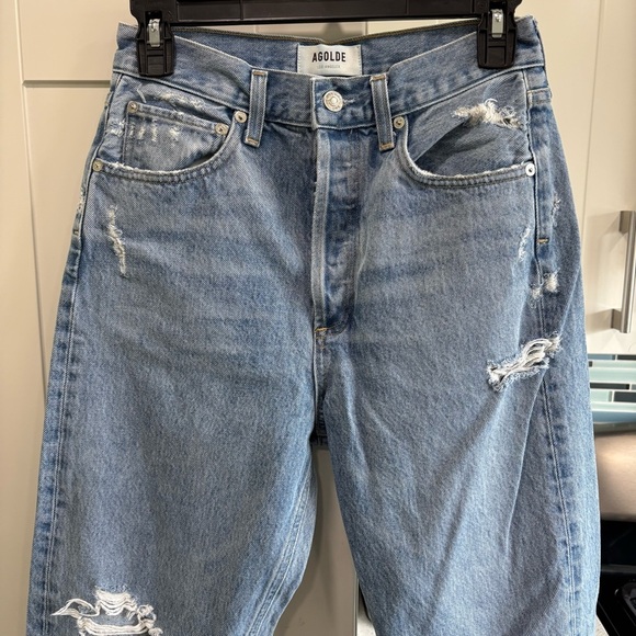 AGOLDE - 90's Mid Rise Loose Fit in Fall Out - Picture 5 of 10